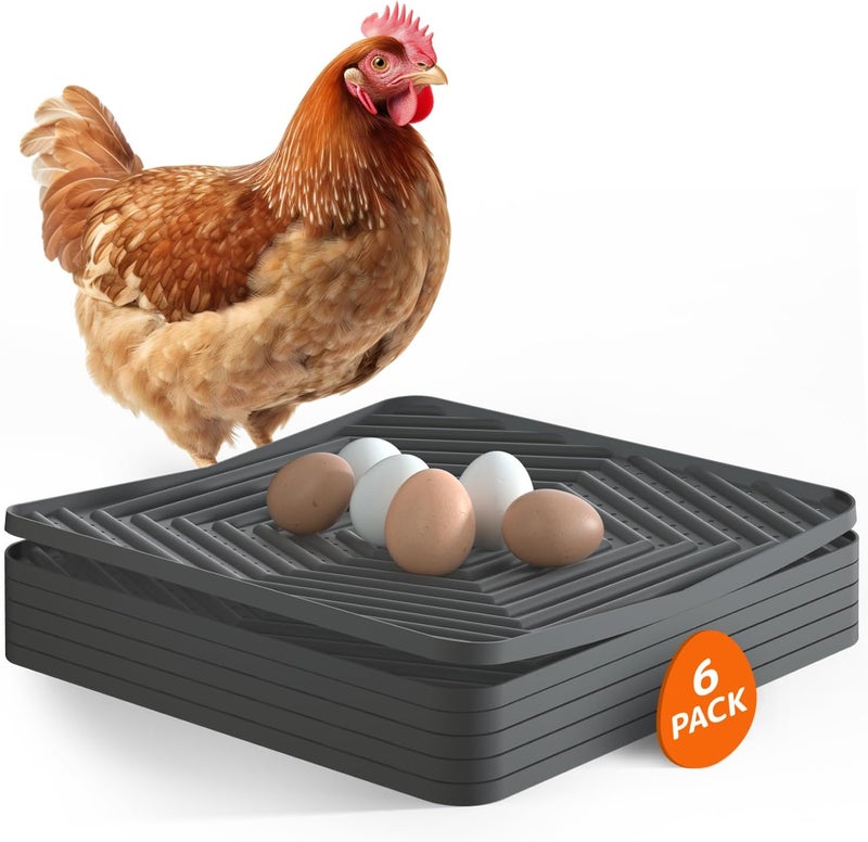 Pawtners Chicken Nesting Pads for Coop Bedding, Washable Nesting Box Liners for Chicken Laying Boxes, 12"x 12", 6 Pack - Image 1